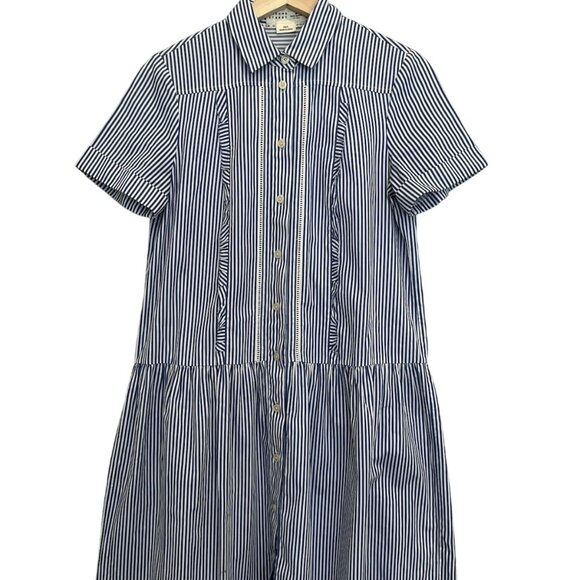Broome Street Kate Spade Women's  Shirtdress Small Size striped NWOT - Picture 10 of 11